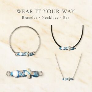 Ocean Vibes Vibe Bar – Tridacna, Abalone, Mother of Pearl & Aquamarine